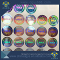 Custom colorful holographic wash aluminum scratch off label adhesive 3D hologram sticker